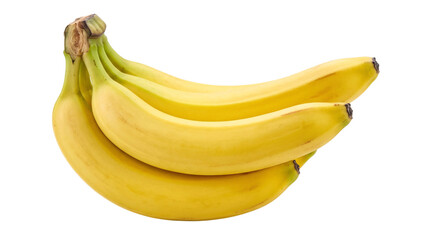 Bunch of ripe yellow bananas on white isolated on transparent png © PNG Studio 99