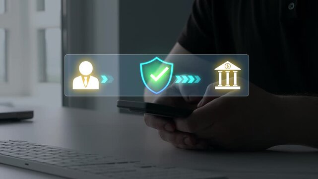 Mobile banking application for transferring money, checking account balances, managing payments and accessing secure financial services online.