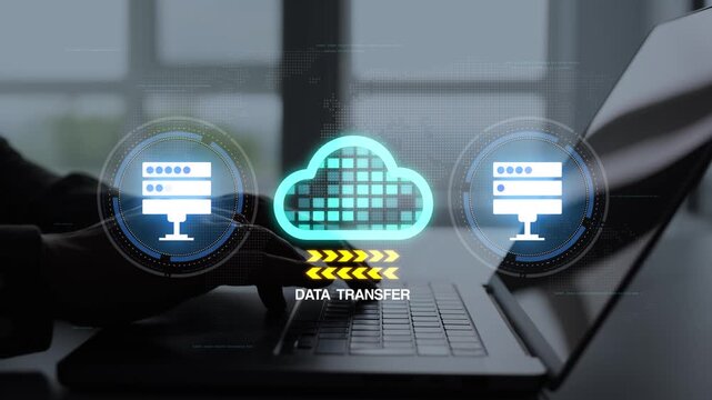 Data center servers and cloud infrastructure providing scalable storage capacity, reliable network connectivity, information processing and enterprise cloud computing services.