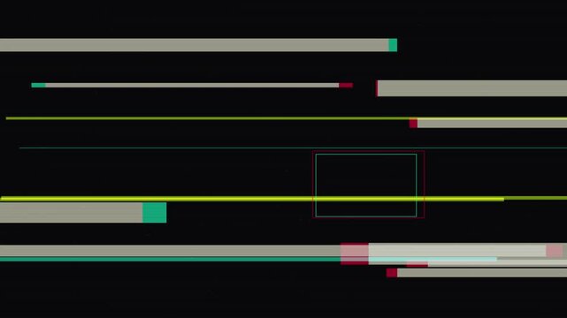 Glitch effect digital noise overlay motion graphics loop screen distortion cyber video loop.