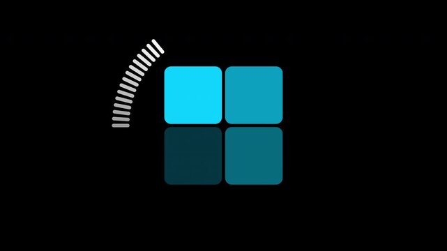 Loading Animation Rounded Rectangle Shape Alpha
