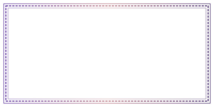 Duo-tone dashed purple rectangle border on transparent grid for modern design.