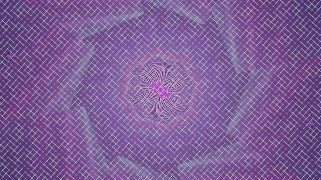 Abstract Cyber Tech with Retro Dithering in Teal and Purple Loop