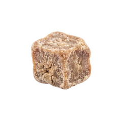 Obraz premium Sikkim chhurpi cheese cube, dried Himalayan dairy isolated on transparent background