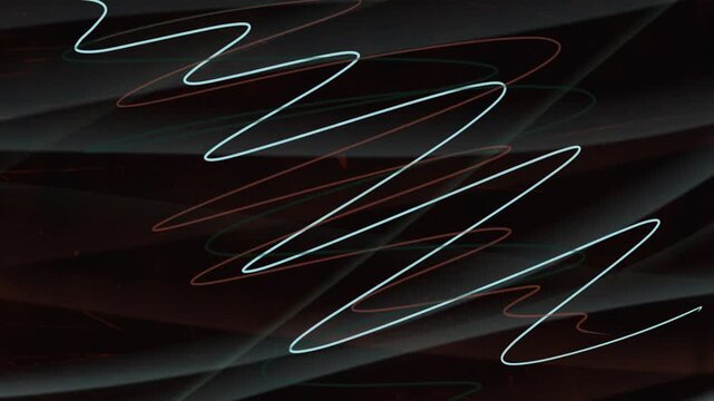 An abstract and rhythmic grunge background with scribbles and scratched elements; a looping, smooth background animation.