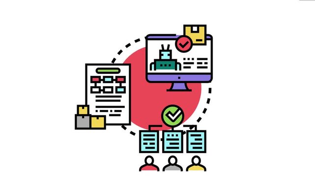 Process of maintaining orderliness and ensuring adherence to regulations, using automated systems, structured planning, and collaborative teamwork for effective workflow management and delivery