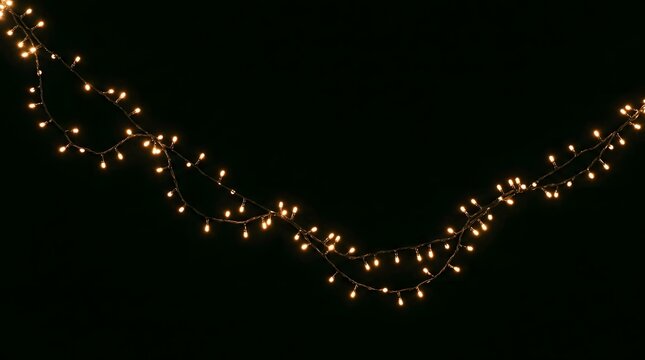 A softly curving pathway lined with radiant glowing lights beautifully illuminates the darkness of night creating a wonderfully magical and welcoming scene