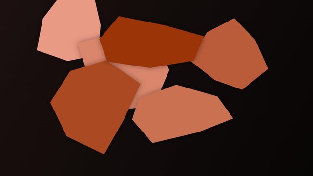 Abstract Peach Horizon Fluidity Motion Loop Seamless Loop with