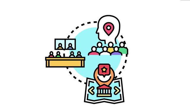 Business people are observing and strategizing about acquiring new customers and understanding clientele demographics across various locations and online interactions