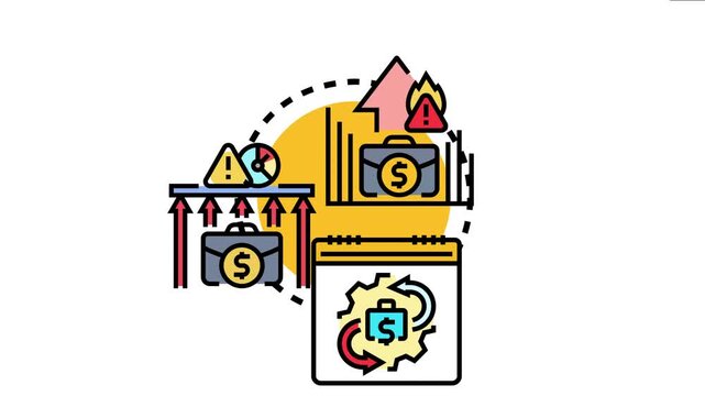 Business visualizing cost reduction impacting overhead expenses through strategic planning. Financial management