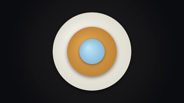 Abstract Kinetic Concentric Paper Relief Motion Loop Seamless Loop ...