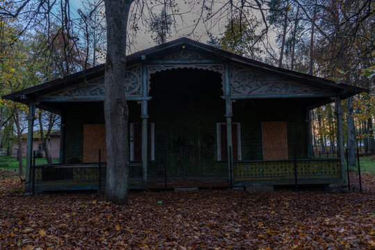 Former Mežciems sanatorium area in Daugavpils, Latvia