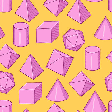 Vector Seamless Pattern of Geometric Shapes