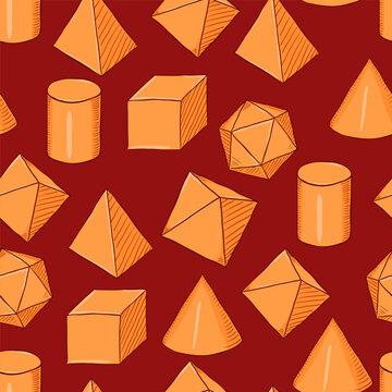Vector Seamless Pattern of Geometric Shapes
