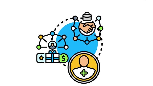 Business partners collaborating on a marketing and co promotion strategy, building networks to expand reach and offer mutual benefits through agreement and teamwork