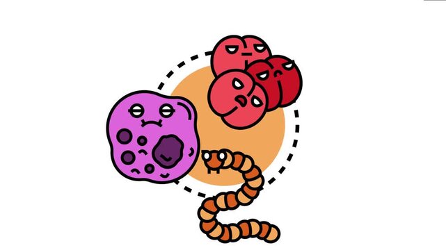 Pathogen research exploring various disease causing microorganisms, analyzing harmful bacteria, infectious viruses, and parasites for medical and scientific study