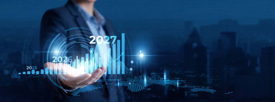 Executive Leader Planning Strategic Investment and Corporate Development for Year 2027