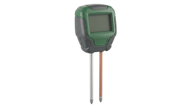 Digital soil ph and moisture meter with dual probes for gardening