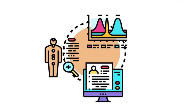 Patient registration process involving digital record keeping and medical data intake, forming a comprehensive system for healthcare information management and client care
