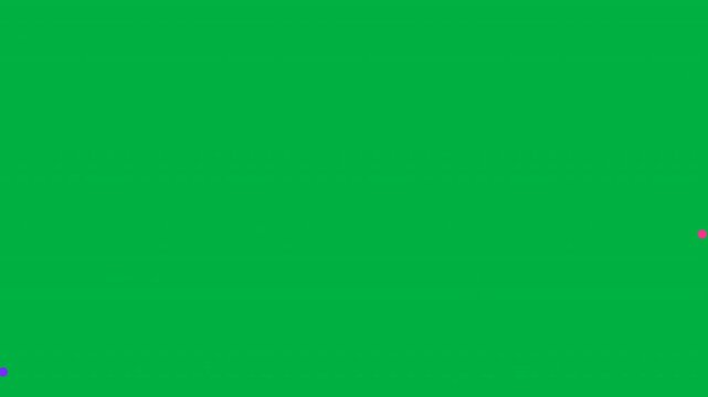Dynamic animation of vibrant, colorful abstract sticks moving diagonally across a green screen background. Ideal for motion graphics, presentations, and creative projects.