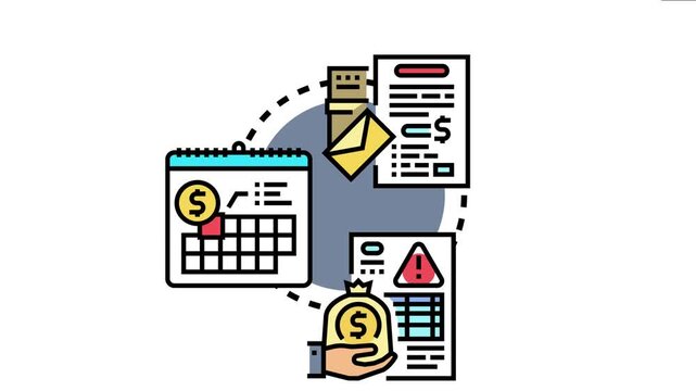 Financial management system organizing monthly payments, managing financial obligations, and ensuring timely settlement of bills to avoid overdues