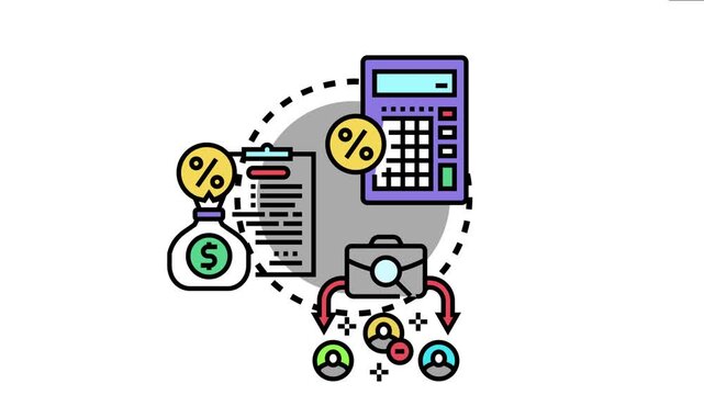 Business calculating accepted job offers percentage, analyzing recruitment statistics, and assessing the overall employment rate for new hires through a structured hiring process
