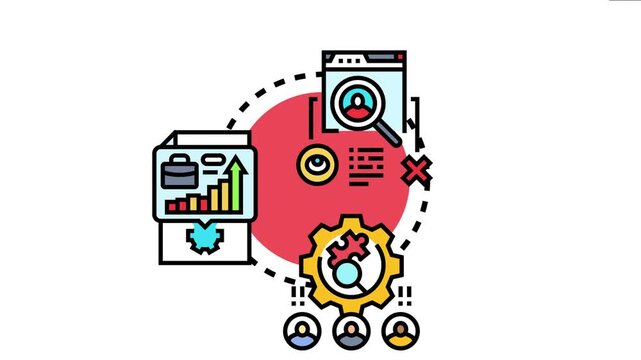 Business process analyzing performance variance breakdown using data, metrics, and team collaboration for improved management and identifying deviations