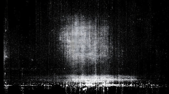 There was a smudged effect on the photocopied document, overlaying a grunge texture. An old photo was used as a base, with a black and white background and a retro film overlay that included visual im