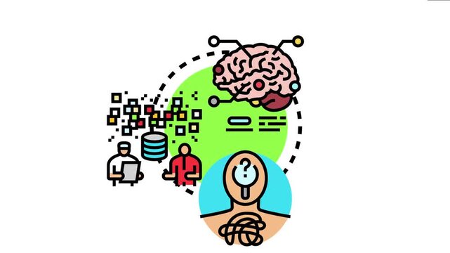 Researchers are analyzing vast amounts of digital data, leading to a brain processing new information and an individual experiencing a state of perplexity and unanswered questions