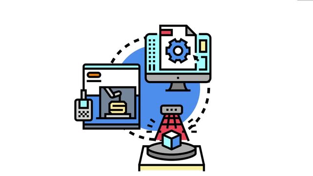 Personal 3d printer technology concept representing digital manufacturing, design software interfacing, and object scanning for modern innovation