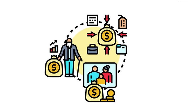 Personal financial portfolio snapshot different assets and liabilities contributing to an individual's total wealth. Focusing on investment. Savings