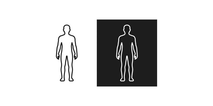 Human figure icons in linear and solid styles for identity and demographic profile representation.