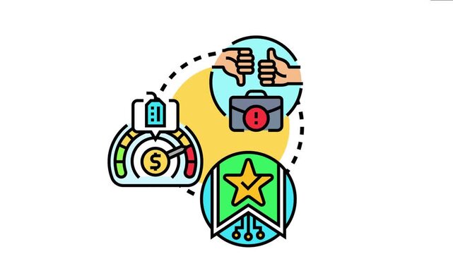 Personal preference concept individual choice, customer satisfaction, and evaluation criteria shaping decisions, featuring thumbs up or down, price value, and a quality star rating
