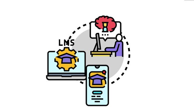 Student engaging in online learning through a personalized education plan, using a learning management system on various digital devices to enhance educational outcomes and individual progress