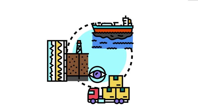 Global petroleum tanker fleet monitoring system integrating oil exploration, drilling, storage, and transportation logistics for efficient supply management and resource distribution