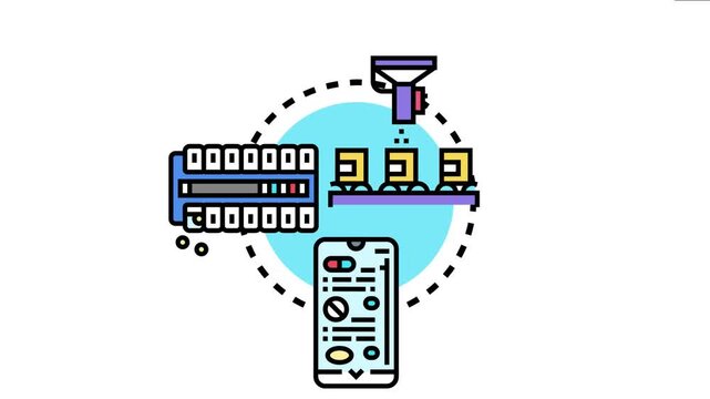 Pharmacy safety monitoring program ensuring drug quality and patient health. Incorporating automated production. Packaging