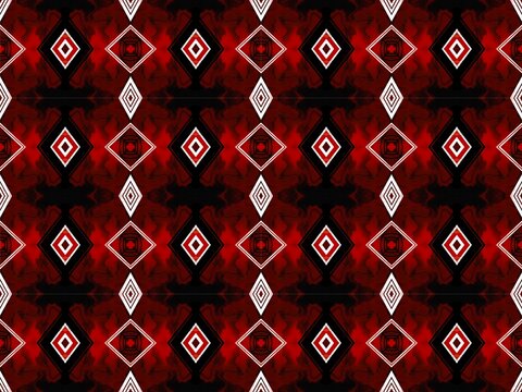 red and black