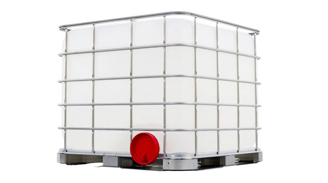 Isolated heavy-duty industrial intermediate bulk container for liquid chemical storage and transport