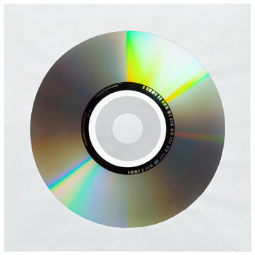 Blank dvd white sleeve