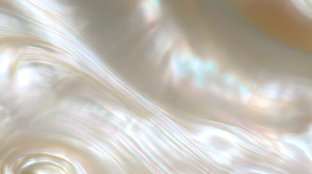 Nacreous pearl shell pattern and mother-of-pearl finish depicted against a clear background