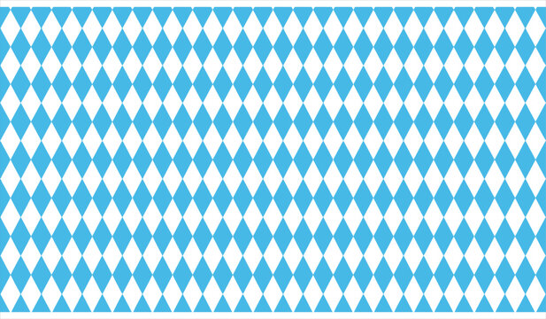 Bavarian diamond pattern background in blue and white shades for festive german celebration