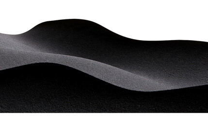 Isolated abstract dark textured sand dunes creating flowing curves and deep shadows, minimalist natural pattern © Niamh