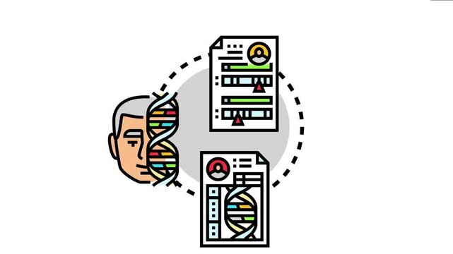 Scientists conduct a population epidemiology case control study, analyzing genetic data and medical records to identify risk factors and outcomes influencing human health and public well being