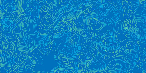 Blue abstract topographic map contour lines pattern background vector design for geographic cartography and terrain land art © Vectlis Arts