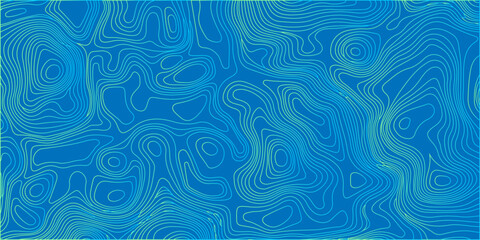 Blue abstract topographic map contour lines pattern background vector design for geographic cartography and terrain land art © Vectlis Arts