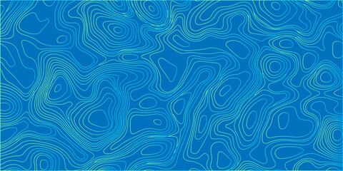 Blue abstract topographic map contour lines pattern background vector design for geographic cartography and terrain land art © Vectlis Arts