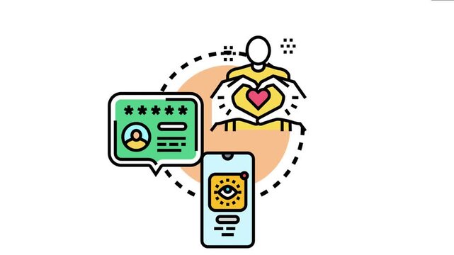 Positive affirmations concept self care, mindfulness, and personal growth through introspection and developing mental wellness habits