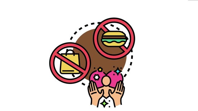 Positive habit change concept the rejection of unhealthy food and excessive spending, emphasizing self care and mental well being in personal development