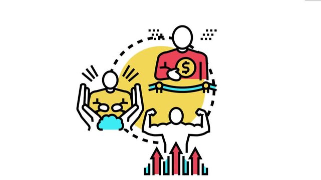 People engaging in value creation, investment, personal development, and growth, demonstrating the multifaceted aspects of achieving positive outcomes and success