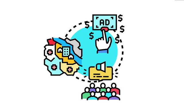 Pay per click campaign optimizing advertising strategy involves targeting specific audiences and locations to maximize marketing reach